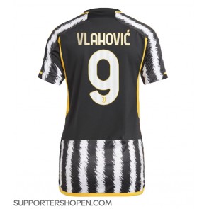 Juventus Dusan Vlahovic #9 Hemma Matchtröja Dam 2023-24 Kortärmad